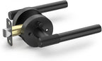 Asidrama 1 Pack Privacy Door Handles with Lock, Black Door Handles Interior for Bedroom or Bathroom, Heavy Duty Door Lever with Reversible Interior Door Handle for Left Right Sided Doors ADL0013