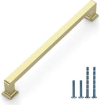 10 Pack 7.5"(192mm) Brushed Gold Cabinet Pulls Kitchen Cabinet Handles Gold Drawer Pulls Cupboard Hardware for Cabinets