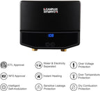 CAMPLUX Tankless Water Heater Electric, Point of Use Instant Hot Water Heater, 3.5kW (TE04B) 120V for Sink with Self Modulating Technology, Black