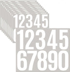 10 Sheets Vinyl House Numbers - 3 inch Waterproof Mailbox Numbers, Self-Adhesive Stickers for Mailbox, Cars, Boats, Windows, Door and Apartments(White, 3 inch)
