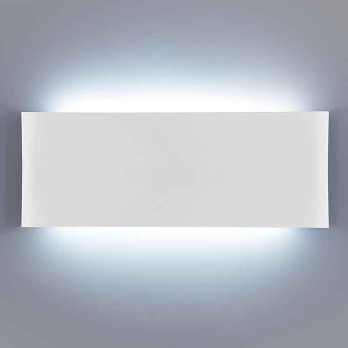 11" Modern LED vanity light,15W Dimmable 5 CCT (3000K-6500K) Adjustable Wall Lamp,Up and Down Wall Lighting,Indoor Wall Sconce for Bedroom,Staircase,Hallway,Dressing Table,1 Pack（White）