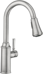 Moen 87801SRS Conneaut One Handle Pulldown Kitchen Sink Faucet with Reflex Docking and Power Clean, Spot Resist Stainless