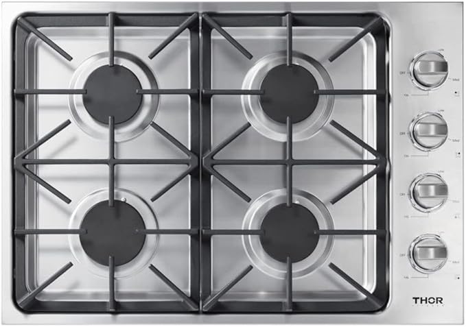 THOR Kitchen Professional 30-inch Cooktop/Rangetop in Stainless Steel - Model TGC3001