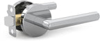 Mega Handles Ronn Passage Lever Door Handle Set for Hallway, Closet and Bathroom, Heavy Duty Door Levers, Fits All Standard Door Sizes, Screws Included - Polished Chrome (1 Pack)