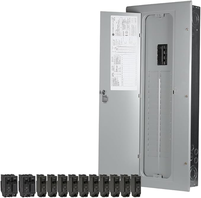 ABB TM3220CCU2K 200A Main Breaker Load Center • 1-Phase Standard Main Circuit Breaker Load Center • 32 Space, 40-Circuit, 120/240 VAC, 200 A, 22 kA Interrupt • Indoor NEMA 1 Enclosure