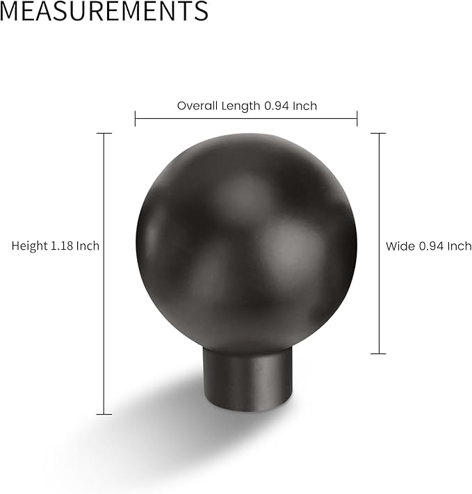 10 Pack Matte Dark Gunmetal Gray Cabinet Knobs Drawer Knobs Cabinet Pull Handle Timeless Vanity Drawer Pull Handle Classic Cabinet Hardware for Kitchen Bathroom, Screws Included, Gray(1x10)