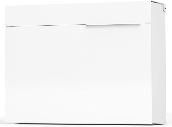 Vsons Modern Design Mailbox, Wall-Mount Mailbox Vsons Design Mitch W (White Powder Coated)