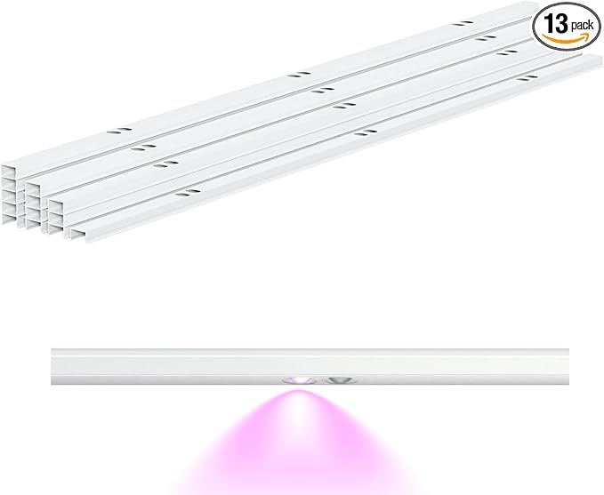 APPECK 50ft Track Kit for Permanent Outdoor Lights Pro C5106, 13pcs Aluminum Channel for RGBCW Dual Lens Smart Eaves Lights, White