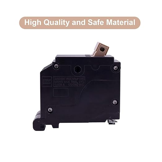 50 Amp Double Pole Breaker Plug on Mount Standard Miniature Circuit Breaker Thermal Magnetic Protection, 10KA 120/240V, Suitable for Various Brands of Load Centers