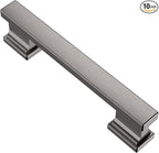 Alzassbg 10 Pack Brushed Black Nickel Cabinet Pulls, 3-3/4 Inch(96mm) Hole Centers Kitchen Cabinet Handles for Cabinets and Drawers AL3061BBN