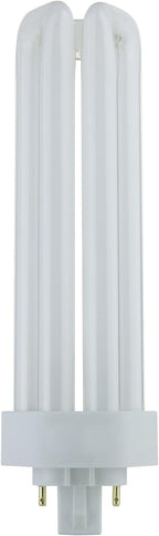 Sunlite CFL Plug-in PLT 4-Pin Triple Tube Light, 42 Watts, 4-Pin GX24q4 Base, 3200 Lumens, 3000K Warm White, 10 Pack