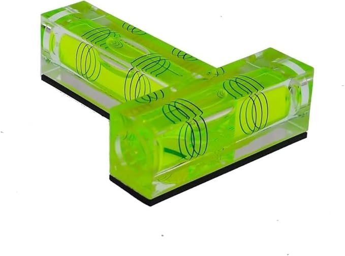 UMEI T-Type Mini Level,Magnetic Function of Level Instrument Platform can use Level Instrument Small Level Ruler Level Bubble Bead (Without keychain)