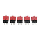 E39 Manual-Resettable Blade Automotive Fuse - ATC/ATO Low-Profile 10A, 12V-32V DC for Marine/RV/Car (5-Pack)