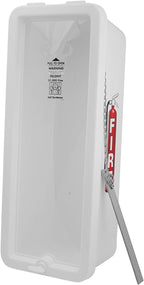 PRO&Family Fire Extinguisher Cabinet (20 lb, White, 8 x 6 x 19 Inches, Modern Style, Lockable, Durable, Floor Mount, Common Area, Fire Safety)