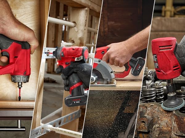 Mrupoo 2-Pack 5.0Ah Replacement Battery Compatible with Milwaukee M12 Battery 12V Lithium-Ion – Works with 48-11-2460, 48-11-2412, 48-11-2401 Cordless Tools