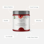Country Chic All-in-One Chalk Paint for Furniture, Cabinets, Home Decor, Eco-Friendly, Matte Finish, Built-In Primer & Top Coat for Wood, Metal - Paint the Town (Red) - Pint 16 oz (475 ml)
