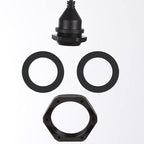 Light Socket with Cord Outdoor Light Socket Wire with E26/E27 Socket Light Bulb Socket with Cord Temporary Construction Lighting Waterproof Socket (6 Pack) 3Foot 20Awg MA6009