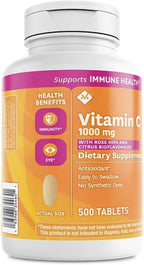 Member's Mark Vitamin C 1000 mg with Rosehips and Citrus Bioflavonoids (500 ct.)