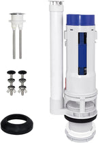 2-Inch Dual Flush Valve Repair Kit for 2-Piece Toilets, Top Push Toilet Repair Kit, Inside Tank Dual Flush Valve Replacement Kit, Includes Valve, Button, Gasket, Bolt