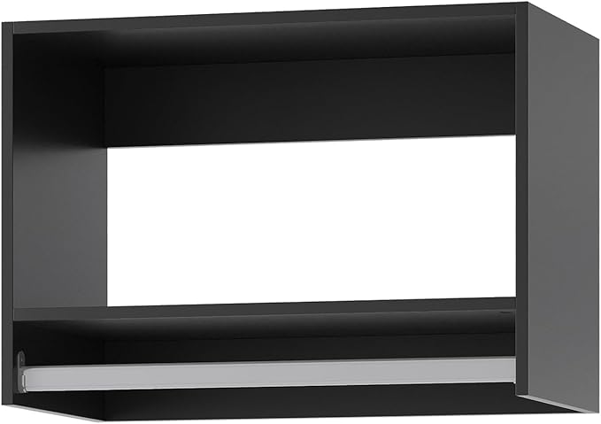 Tall Hanging Closet Unit, Modular Closet System, Wood Closet System Organizer with Storage for Walk In Closets, Clothing Rack Wardrobe Closet for Hanging Clothes, Bedroom, Black, 25.5"W