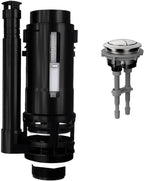 R&T 2-Inch Dual Flush Valve with Top Push Button Toilet Repair Kit Inside Tank dual flush valve replacement kit for 2-piece Toilet A2423