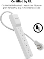 Belkin 6-Outlet Commercial Power Strip Surge Protector, 6ft Cord, 720 Joules, White