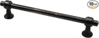 Alzassbg 10 Pack Oil Rubbed Bronze Cabinet Pulls, 6-1/4 Inch(160mm) Hole Centers Cabinet Handles Kitchen Hardware Straight Bar for Cabinets and Drawer AL3505ORB
