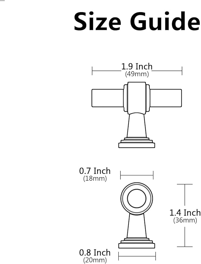 Alzassbg 10 Pack Brushed Satin Nickel Cabinet Knobs, 1.9 Inch(49mm) Cabinet Handles Kitchen Hardware Straight Bar for Cabinets and Drawer AL3505SN