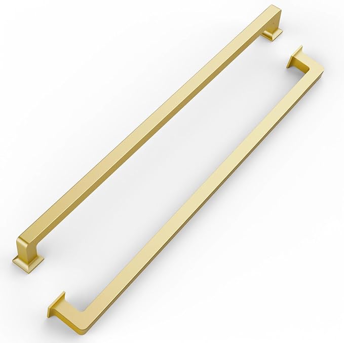 FILTA 12.6 Inch(320mm) Hole Centers Gold Cabinet Handles(Set of 6),Gold Cabinet Pulls Zinc Alloy Kitchen Cabinet Pulls Cabinet Hardware for Cabinets Cupboard Drawer