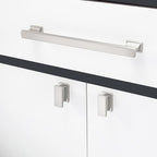 COTYKILEY 6 Pack 7.5 Inch(192mm) Brushed Satin Nickel Cabinet Handles Kitchen Cabinet Pulls Cabinet Door Handles Kitchen Cabinet Hardware Cupboard Drawer Pulls Dresser Handles