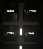 Reflective Vinyl Mailbox Number Decals - Waterproof, Self-Adhesive, Classic Style (3" & 4")
