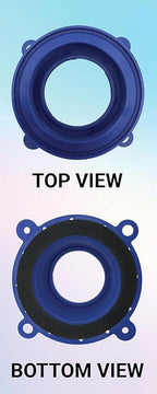 One N Done Toilet Flange Repair Kit – Complete Toilet Wax Ring Replacement Kit – Durable Waxless Toilet Ring – Includes Toilet Flange Bolts and nuts,washers - Toilet Flange Extension Kit (Pack of 2)