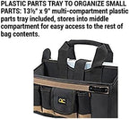 CLC Custom LeatherCraft 1529 16 In. Center Tray Tool Bag, 16 Pocket