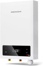 11kW Tankless Water Heater Electric, MIZUDO 240 Volt Instant Hot Water Heater, Up to 2.6 GPM for 1-2 Point of Use, with LED Digital Display, ETL Certified
