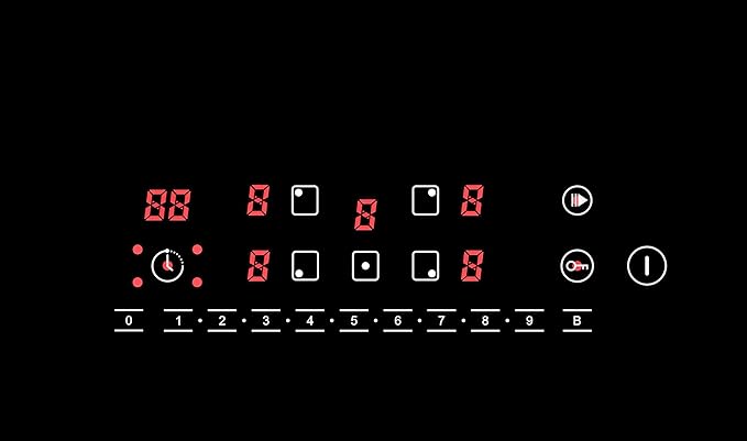 K&H 5 Burner 36 Inch Built-in Induction Electric Stove Top Ceramic Cooktop Touch Control 240V 9200W IN36-9205