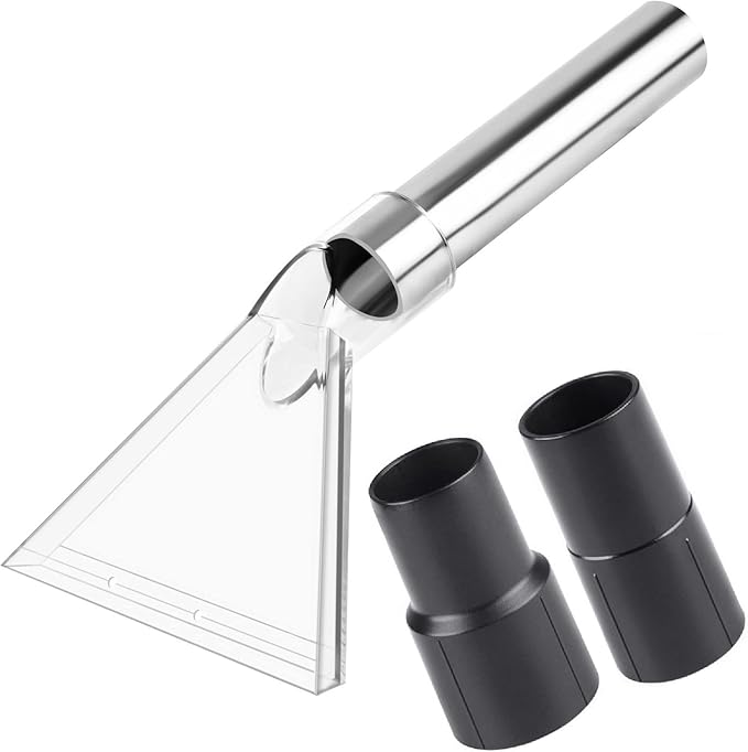 Happy Tree Hand Tool with Large 7-1/2" Clear Head for Upholstery & Carpet Cleaning, Turn Wet-Dry Vac into an Extractor, Detailing Wand Extractor Vacuum Cleaner