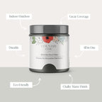 Country Chic All-in-One Chalk Paint for Furniture, Cabinets, Home Decor, Eco-Friendly, Matte Finish, Built-In Primer & Top Coat for Wood, Metal - Rocky Mountain (Charcoal Grey) - Pint 16 oz (475 ml)