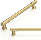 10 Pack Brushed Gold Cabinet Pulls 6.3 Inch(160mm) Kitchen Cabinet Handles Cabinet Hardware for Drawer Pulls