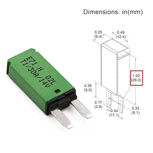 E71 Auto-Resettable Blade Fuse - Low Profile ATM Mini 15A, UL Certified (5-Pack)