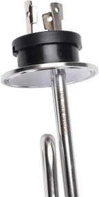 DERNORD 240V 3500W Tri-clamp Foldback Heating Element Stainless Steel Immersion Water Heater with 3-Wire Electrical Locking Plug (2 Inch Tri clamp)