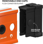 Klein Tools 93524MAG 24-Inch Box Level, Magnetic Box Beam Bubble Level, 3 Vials, High Visibility Orange, Aluminum Body, V-Groove and Magnet Track