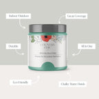 Country Chic All-in-One Chalk Paint for Furniture, Cabinets, Home Decor, Eco-Friendly, Matte Finish, Built-In Primer & Top Coat for Wood, Metal - Bliss (Teal) - Pint 16 oz (475 ml)