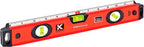Kapro - 770 Exodus Professional Box Level - 12" - With 45° Vial & Ruler - For Leveling, Measuring, Marking, and Cutting - Features 3 Vials, Precise Straightedge, and Wall-Grip