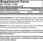 Nature's Blend Vitamin D3 1000 IU 300 Tablets