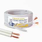 Low Voltage Landscape Lighting Cable 18/2 SPT-1W Bulk Lamp Cord 300-Volt 18-Gauge 100-feet Spool White UL Listed