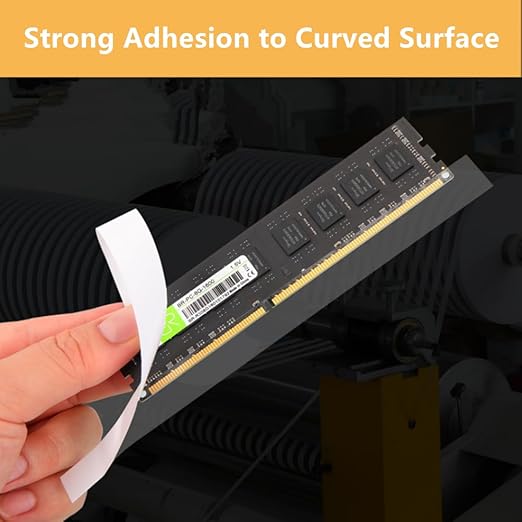 6mmx25M 2 Rolls Clear Thin Double Sided Tape Thin Clear Mounting Tape for Tablets Screen, LED Strips, Electronic Parts, Fabric, Arts Crafts Heat Resistant, Residue Free