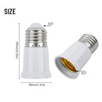 E26 to E26 Socket Extender, 3CM/1.2IN Socket Extension, Lamp Bulb Socket Extension, Lamp Holder Adapter165℃ Heat-Resistant No Fire Hazard, Standard Light Bulb Base Extensio (5)