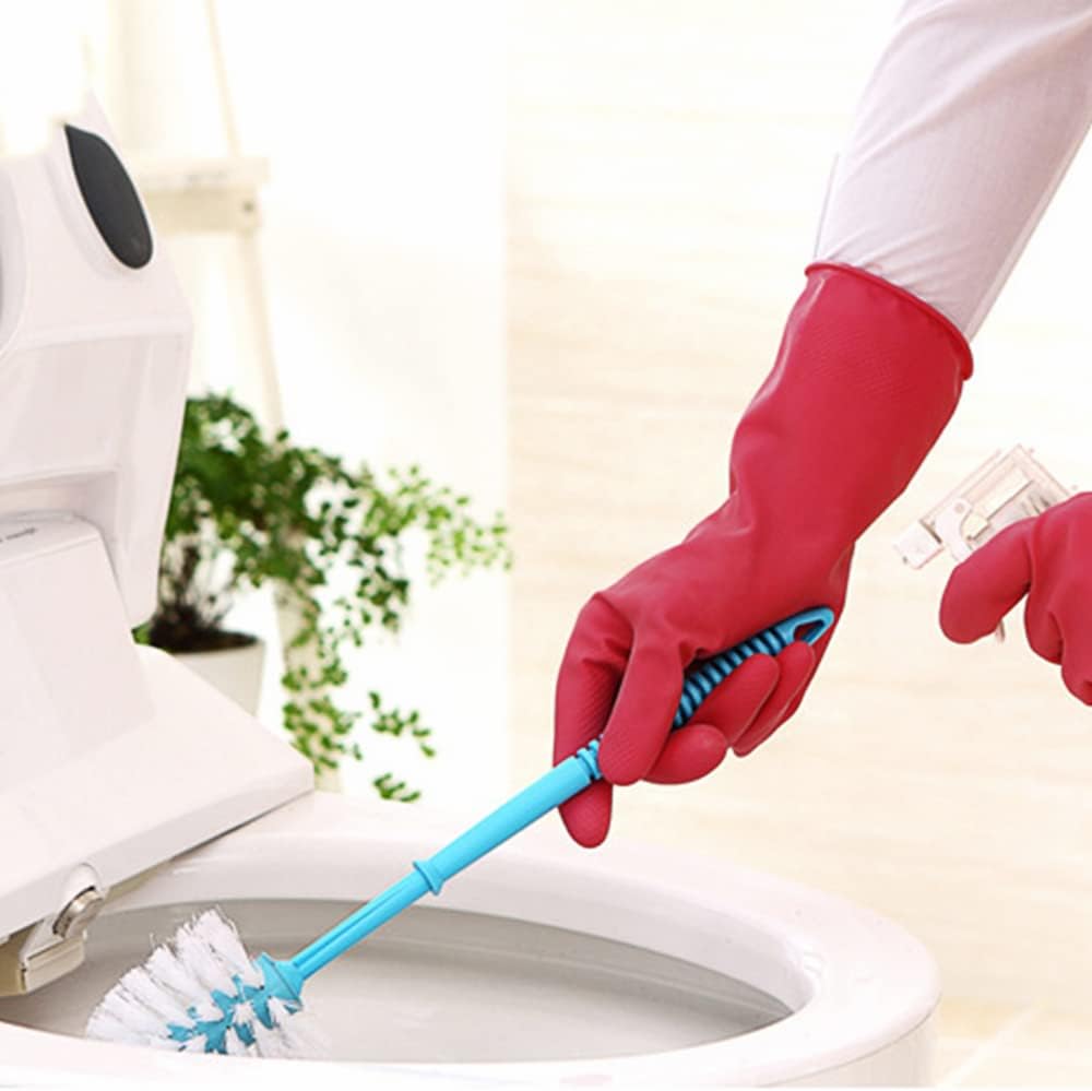 Alimat PluS 3 Pack Reusable Cleaning Gloves Latex Free, Dishwashing Rubber Gloves for Cleaning, Waterproof Household Gloves for Laundry, Gardening (Small, Without Liner)