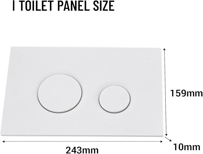 Wall Hung Toilet Tank with Dual Flush Plate,Compatible with TOTO YT930WH,Toilet Replacement Parts with Easy Installation,Toilet Flush Button with Water Saving,Durable Plastic Material,White