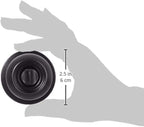 Amazon Basics Exterior Door Knob With Lock, Coastal, Matte Black